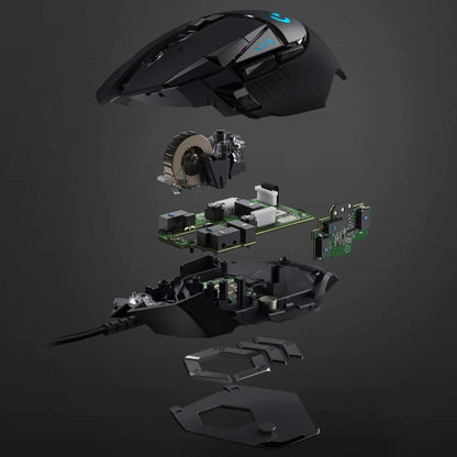 Logitech G502 HERO High Performance Wired Gaming Mouse, HERO 25K Sensor, 25,600