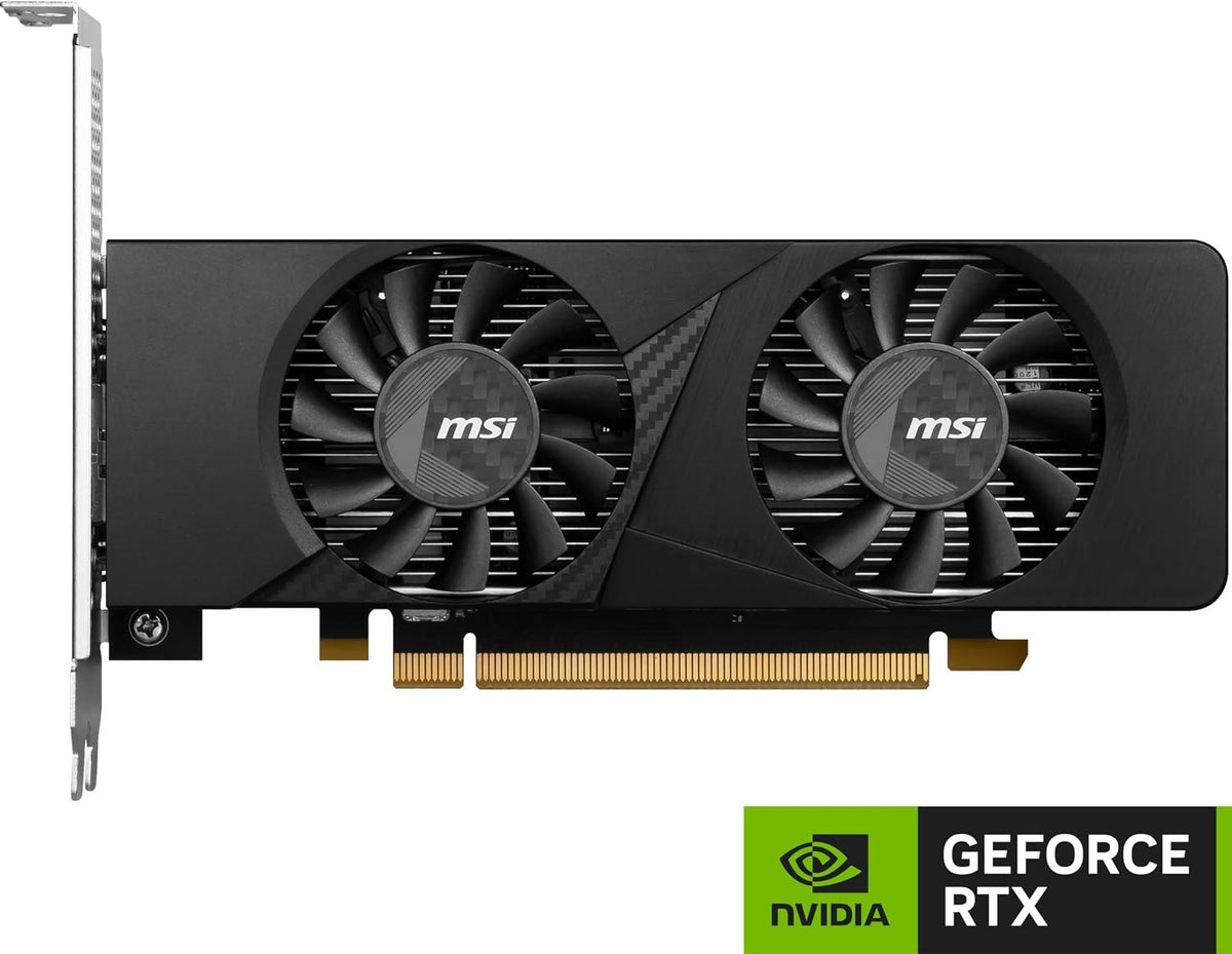 MSI GeForce RTX 3050 LP E 6G OC Low Profile Graphics Card 6GB GDDR6 SFF